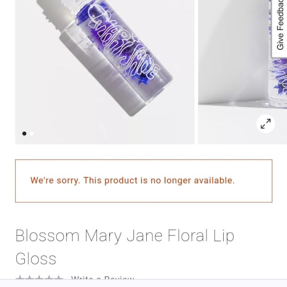 Urban Outfitters Purple Rollerball Boho Lip Mary Jane Mositure Grape Floral Glos - Picture 3 of 16